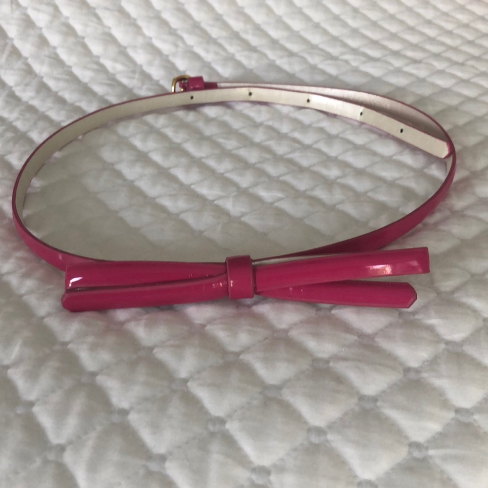Lilly Pulitzer skinny bow belt size S/M pink